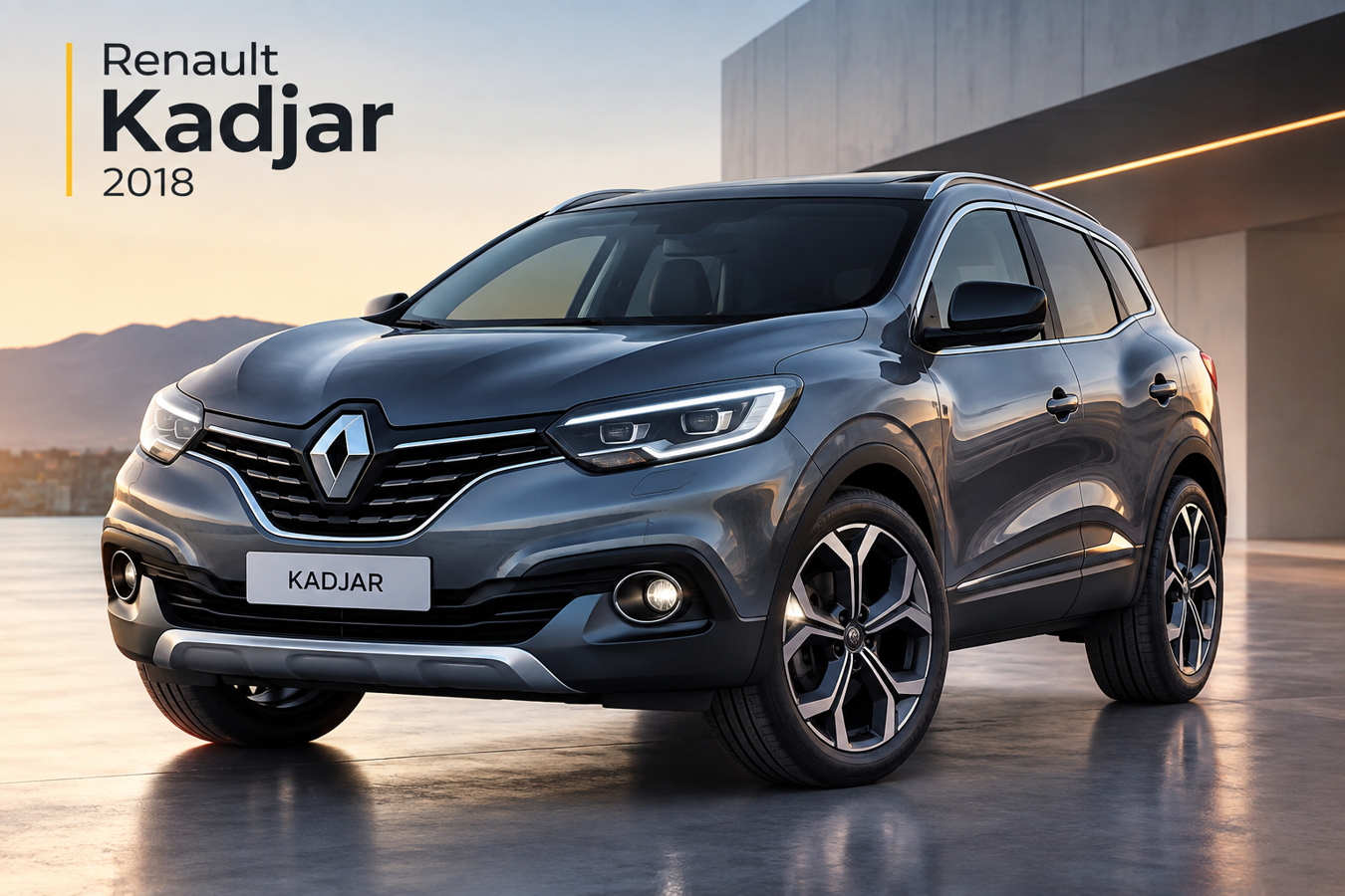 Renault Kadjar 2018, pogled spreda tri-četvrt